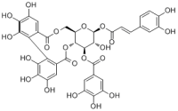 1-O-Caffeoyl-3-O-galloyl-4,6-O-hexahydroxydiphenoyl-β-D-glucopyranose
