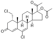 17-Acetyloxy-6-chloro-1α-chloromethylpregna-4,6-diene-3,20-dione