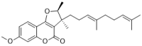 (2S*,3S*)-3-((E)-4,8-dimethylnona-3,7-dien-1-yl)-7-methoxy-2,3-dimethyl-2H-furo[3,2-c]chromen-4(3H)-one