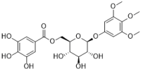 3,4,5-Trimethoxyphenyl-(6'-O-galloyl)-O-β-D-glucopyranoside