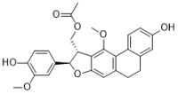 (3-Hydroxy-9-(4′-hydroxy-3′-methoxyphenyl)-11-methoxy-5,6,9,10-tetrahydrophenanthro[2,3-b]furan-10-yl)methyl acetate