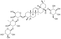 3-O-[β-D-xylopyranosyl-(1→3)-a-L-rhamnopyranosyl-(1→2)-a-L-arabinopyranosyl]oleanolic acid 28-O-β-D-glucopyranosyl ester