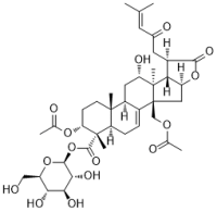 3α,30-Diacetoxy-12α-hydroxy-23-oxoeupha-7,24-dien-21,16β-olid-28-oic acid 28-O-β-D-glucopyranosyl ester