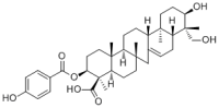3β-(4-Hydroxybenzoyloxy)-21β,29-dihydroxyserrat-14-en-24-oic acid