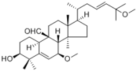 3β-Hydroxy-7β,25-dimethoxycucurbita-5,23-dien-19-al