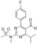 4-(4-Fluorophenyl)-6-isopropyl-2-[(N-methyl-N-methylsulfonyl)amino]pyrimidinyl-5-yl-formyl