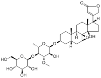 4''-O-Glucosyl-17α-deacetyltanghinin