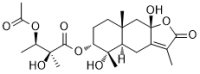 4α,8β-Dihydroxy-3α-(2-hydroxy-3-acetoxy-2-methylbutyryloxy)eudesm-7(11)-en-12,8α-olide