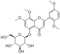 5-Hydroxy-7,8,2',5'-tetramethoxyflavone 5-O-glucoside