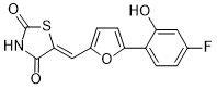 (5Z)-5-[[5-(4-Fluoro-2-hydroxyphenyl)-2-furanyl]
methylene]-2,4-thiazolidinedione