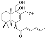 6β-(Hexa-2,4-dienoyloxy)-9α,12-dihydroxydrimenol