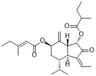 7β-(3-Ethyl-cis-crotonoyloxy)-1α-(2-methylbutyryloxy)-3,14-dehydro-Z-notonipetranone