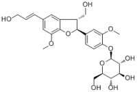 Dehydrodiconiferyl alcohol 4-O-β-D-glucopyranoside