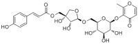 Maltol 3-O-(5-O-p-coumaroyl)-β-D-apiofuranosyl-(1→6)-O-β-D-glucopyranoside