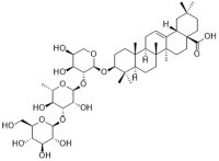 Oleanolic acid 3-O-β-D-glucopyranosyl(1→3)-α-L-rhamnopyranosyl(1→2)-α-L-arabinopyranoside