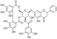 Pinocembrin 7-O-(3''-O-galloyl-4",6"-hexahydroxydiphenoyl)glucoside