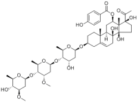 Qingyangshengenin 3-O-β-D-oleandropyranosyl-(1→4)-β-D-cymaropyranosyl-(1→4)-β-D-digitoxopyranoside