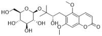 (-)-Toddalolactone 3′-O-β-D-glucopyranoside