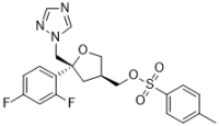 Toluene-4-sulfonic acid 5-(2,4-difluorophenyl)-5-(1H-1,2,4-triazol-1-yl)methyltetrahydrofuran-3-ylmethyl ester